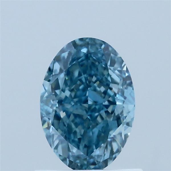 1.08 Carat Oval Shaped, Very Good Cut, FANCY VIVID BLUE Color, VS1 Clarity, IGI Certified Lab Grown Diamond