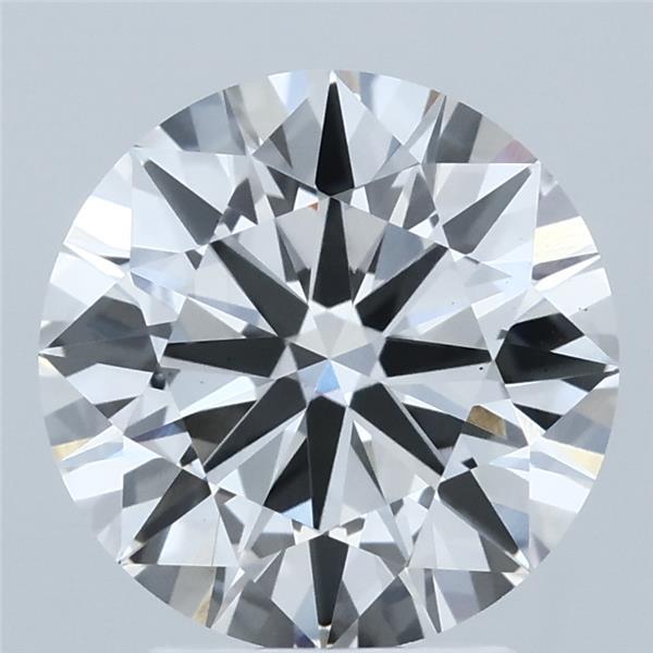 3.00 Carat Round Shaped, Excellent Cut, F Color, VS1 Clarity, IGI Certified Lab Grown Diamond