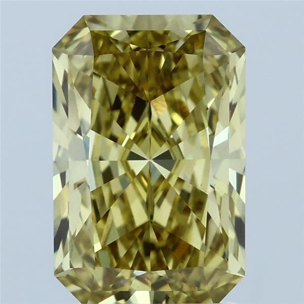 2.58 Carat Radiant Shaped, Ideal Cut, FANCY INTENSE YELLOW Color, VS1 Clarity, IGI Certified Lab Grown Diamond