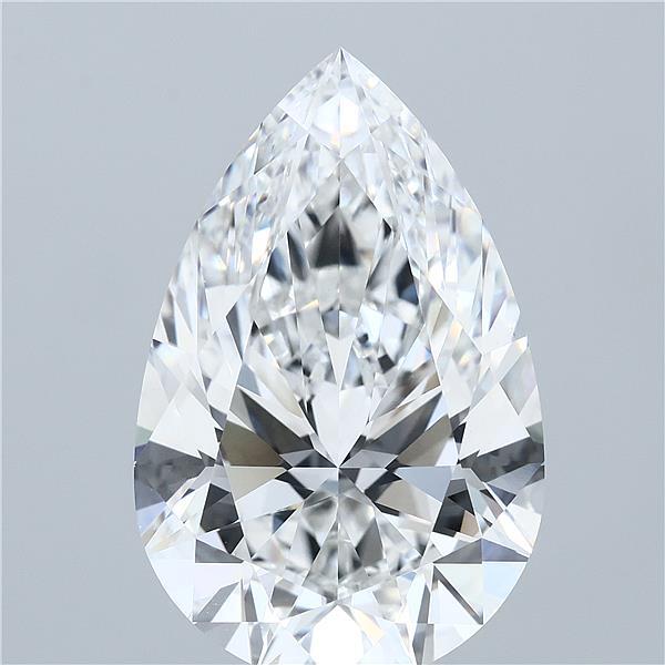15.07 Carat Pear Shaped, Ideal Cut, F Color, VVS2 Clarity, IGI Certified Lab Grown Diamond