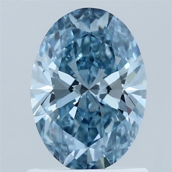 1.02 Carat Oval Shaped, Ideal Cut, FANCY VIVID BLUE Color, VS1 Clarity, IGI Certified Lab Grown Diamond