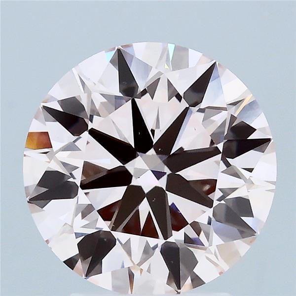 3.01 Carat Round Shaped, Ideal Cut, FANCY PINK Color, VS1 Clarity, IGI Certified Lab Grown Diamond
