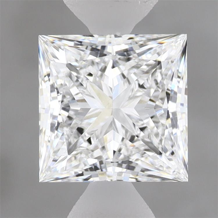 1.57 Carat Princess Shaped, Excellent Cut, D Color, VVS2 Clarity, IGI Certified Lab Grown Diamond
