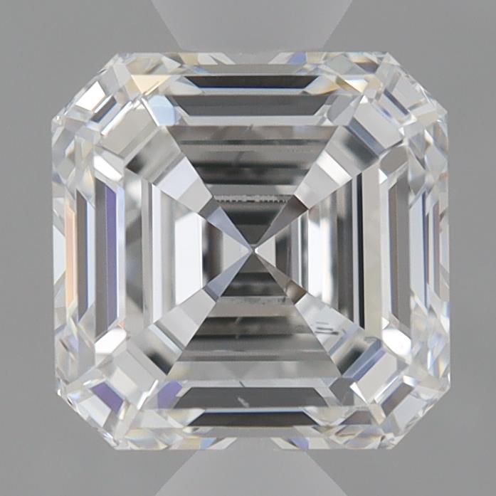 1.55 Carat Asscher Shaped, Very Good Cut, E Color, SI1 Clarity, IGI Certified Lab Grown Diamond
