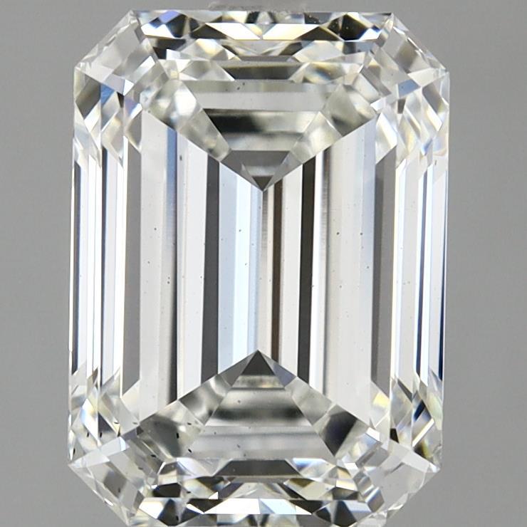 2.91 Carat Emerald Shaped, Ideal Cut, F Color, VS2 Clarity, IGI Certified Lab Grown Diamond
