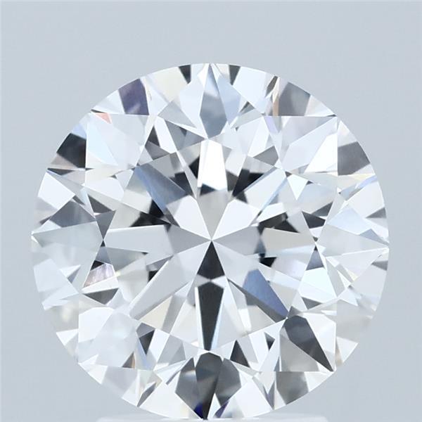 3.01 Carat Round Shaped, Excellent Cut, E Color, VVS2 Clarity, IGI Certified Lab Grown Diamond