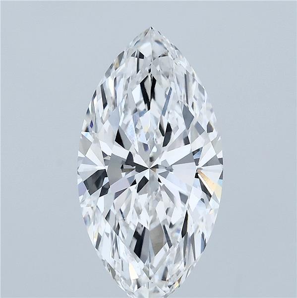 3.08 Carat Marquise Shaped, Ideal Cut, E Color, VVS2 Clarity, IGI Certified Lab Grown Diamond