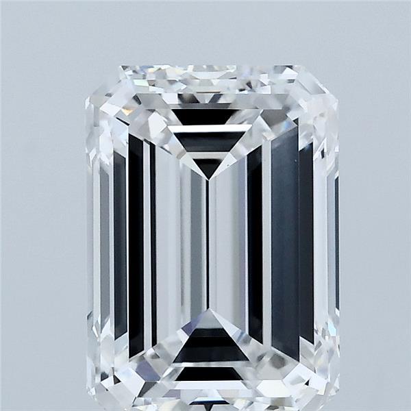 3.00 Carat Emerald Shaped, Ideal Cut, D Color, VS1 Clarity, IGI Certified Lab Grown Diamond