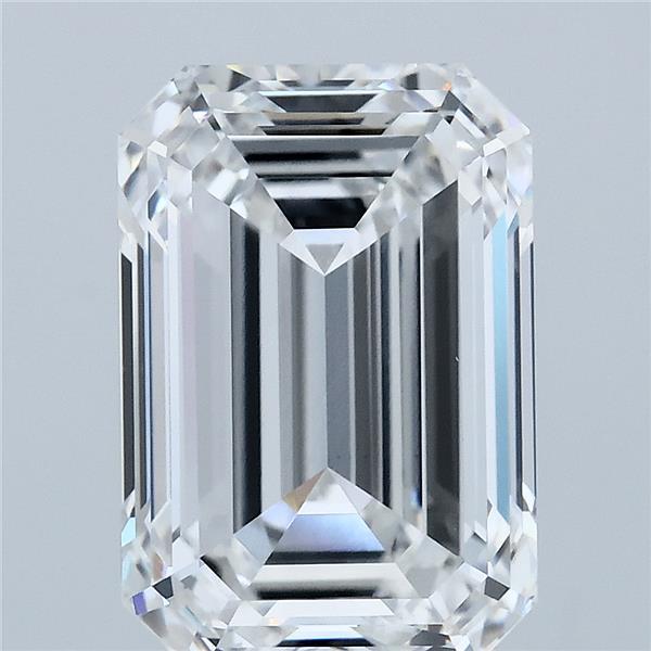 5.03 Carat Emerald Shaped, Ideal Cut, E Color, VVS2 Clarity, IGI Certified Lab Grown Diamond