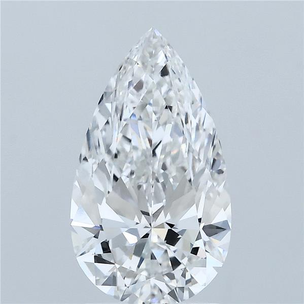 2.04 Carat Pear Shaped, Ideal Cut, E Color, VVS1 Clarity, IGI Certified Lab Grown Diamond
