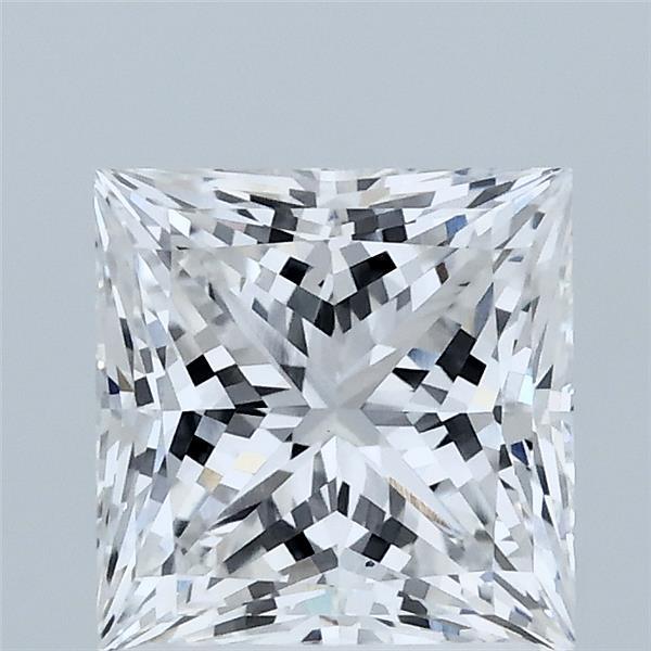 2.05 Carat Princess Shaped, Ideal Cut, D Color, VVS2 Clarity, IGI Certified Lab Grown Diamond