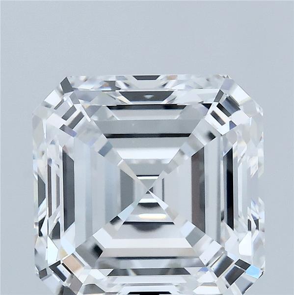5.06 Carat Asscher Shaped, Ideal Cut, D Color, VS1 Clarity, IGI Certified Lab Grown Diamond