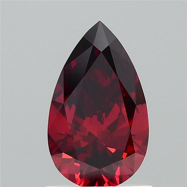 1.04 Carat Pear Shaped, Ideal Cut, FANCY DEEP ORANGE Color, VVS2 Clarity, IGI Certified Lab Grown Diamond
