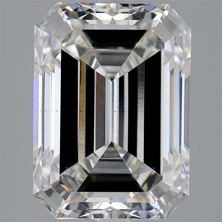 4.53 Carat Emerald Shaped, Ideal Cut, F Color, SI1 Clarity, IGI Certified Lab Grown Diamond