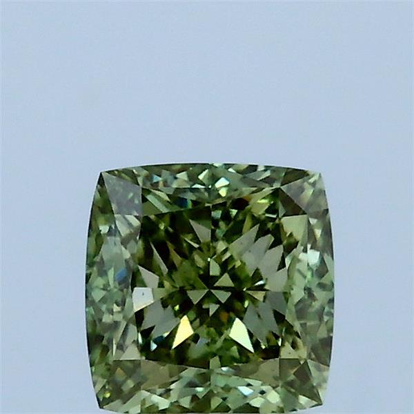 1.01 Carat Cushion Shaped, Excellent Cut, FANCY INTENSE GREEN Color, VS1 Clarity, IGI Certified Lab Grown Diamond