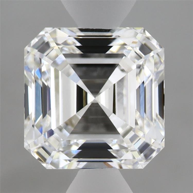 2.86 Carat Asscher Shaped, Ideal Cut, E Color, VVS2 Clarity, IGI Certified Lab Grown Diamond