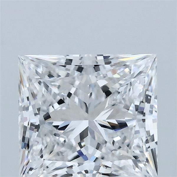 2.00 Carat Princess Shaped, Ideal Cut, D Color, VVS2 Clarity, IGI Certified Lab Grown Diamond