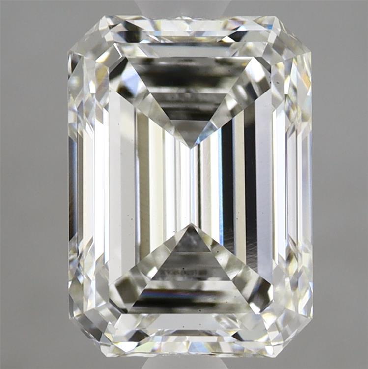 2.90 Carat Emerald Shaped, Ideal Cut, G Color, VS2 Clarity, IGI Certified Lab Grown Diamond