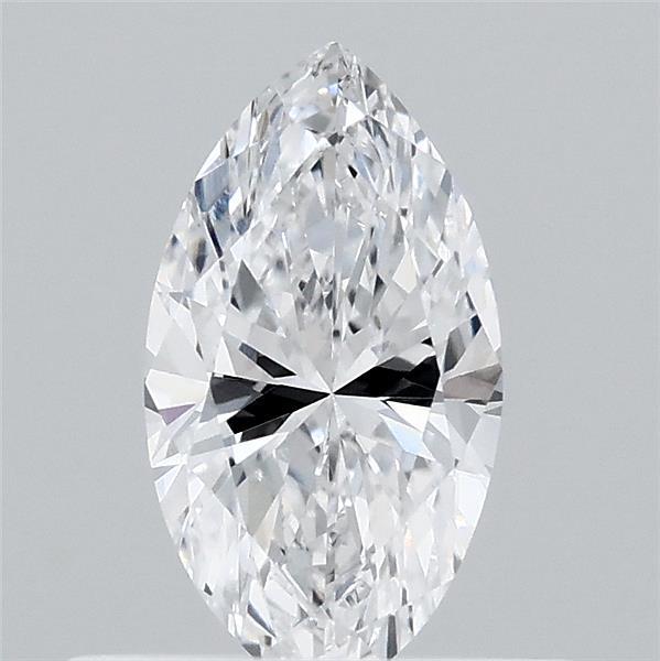 0.46 Carat Marquise Shaped, Ideal Cut, D Color, VVS2 Clarity, IGI Certified Lab Grown Diamond
