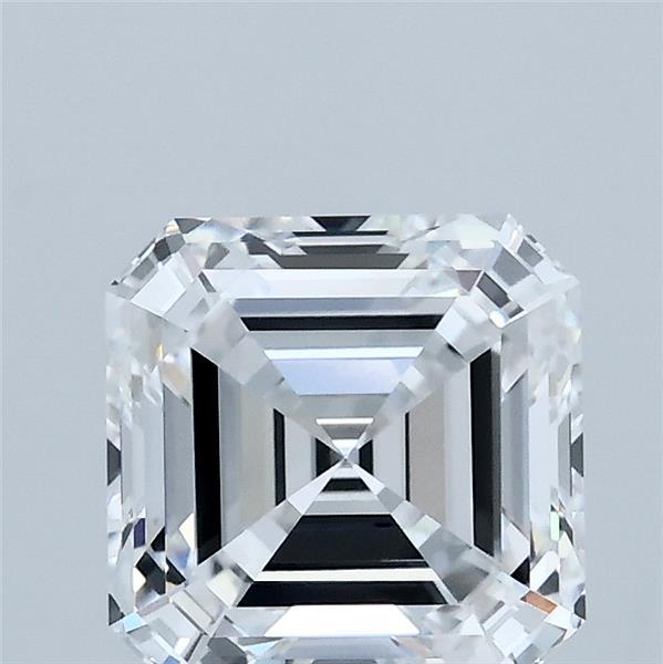 2.10 Carat Asscher Shaped, Ideal Cut, D Color, VVS2 Clarity, IGI Certified Lab Grown Diamond