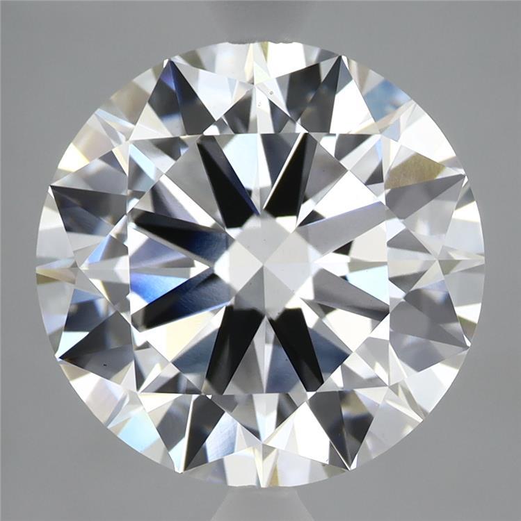 6.02 Carat Round Shaped, Excellent Cut, F Color, VS1 Clarity, IGI Certified Lab Grown Diamond