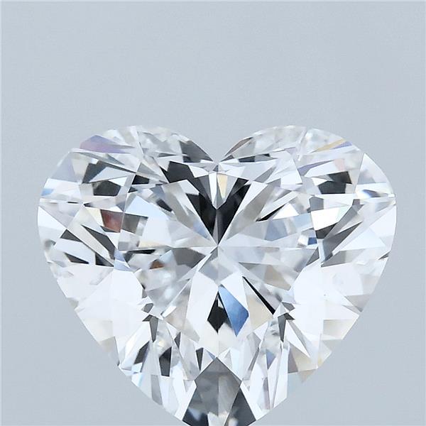 4.01 Carat Heart Shaped, Ideal Cut, D Color, VVS2 Clarity, IGI Certified Lab Grown Diamond