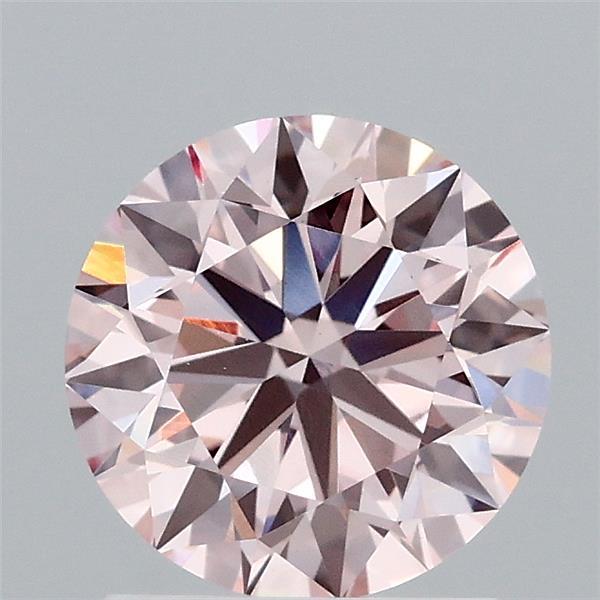 1.50 Carat Round Shaped, Excellent Cut, FANCY PINK Color, VS1 Clarity, IGI Certified Lab Grown Diamond