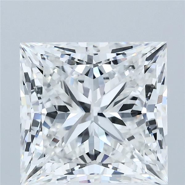 4.03 Carat Princess Shaped, Ideal Cut, E Color, VVS2 Clarity, IGI Certified Lab Grown Diamond
