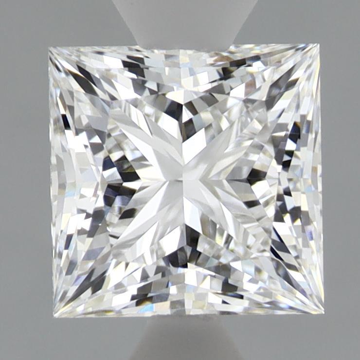 1.52 Carat Princess Shaped, Ideal Cut, D Color, VVS2 Clarity, IGI Certified Lab Grown Diamond