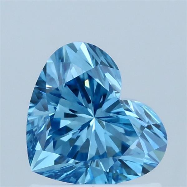 1.01 Carat Heart Shaped, Ideal Cut, FANCY VIVID BLUE Color, VS1 Clarity, IGI Certified Lab Grown Diamond