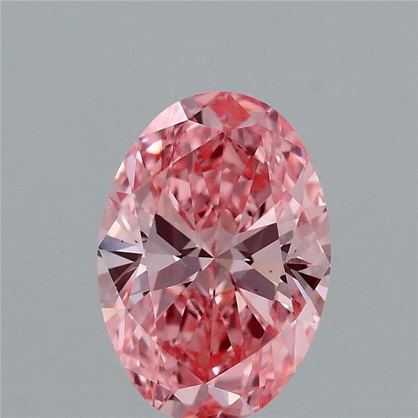 1.59 Carat Oval Shaped, Ideal Cut, FANCY VIVID PINK Color, VS1 Clarity, IGI Certified Lab Grown Diamond