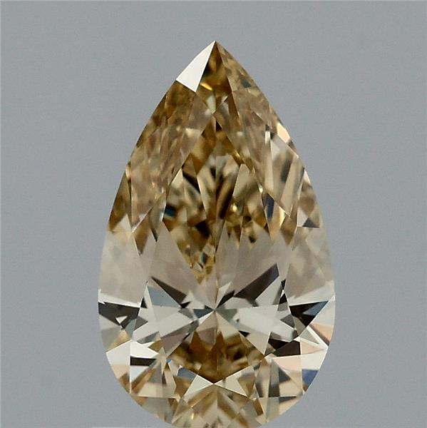 0.97 Carat Pear Shaped, Ideal Cut, FANCY YELLOW Color, VVS2 Clarity, IGI Certified Lab Grown Diamond