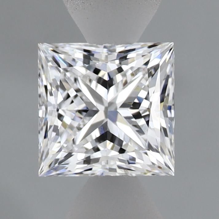 1.09 Carat Princess Shaped, Excellent Cut, D Color, VVS2 Clarity, IGI Certified Lab Grown Diamond