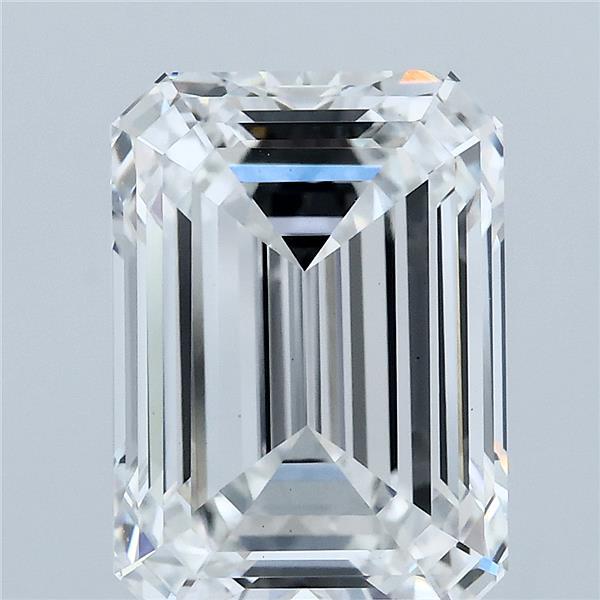 5.40 Carat Emerald Shaped, Ideal Cut, E Color, VS1 Clarity, IGI Certified Lab Grown Diamond