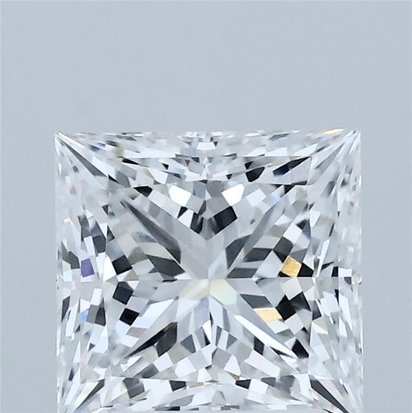2.03 Carat Princess Shaped, Ideal Cut, D Color, VVS2 Clarity, IGI Certified Lab Grown Diamond