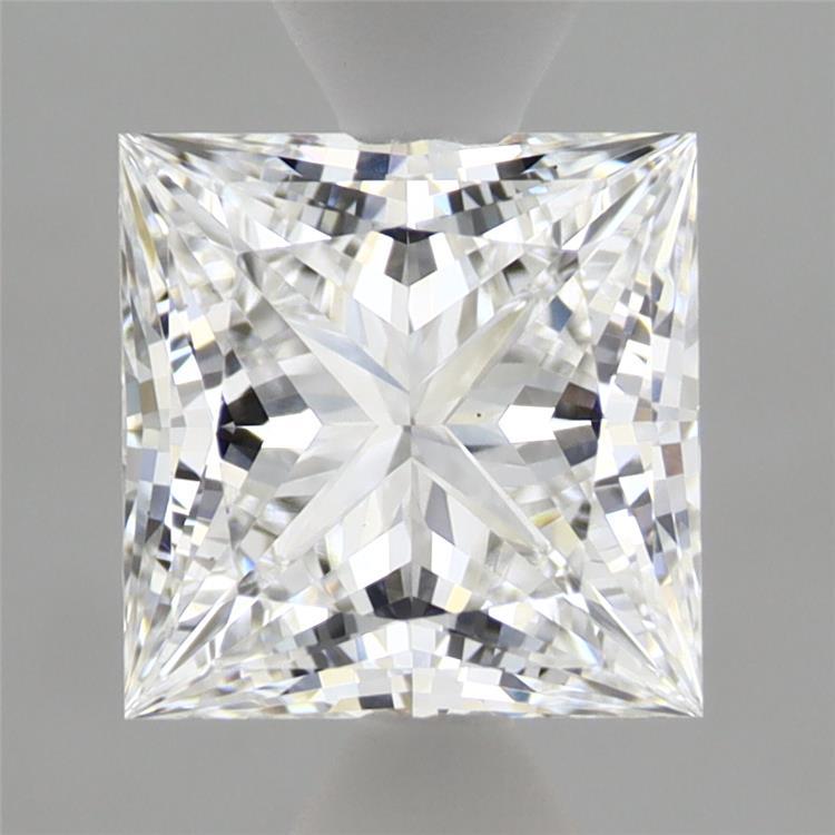 1.80 Carat Princess Shaped, Ideal Cut, D Color, VS1 Clarity, IGI Certified Lab Grown Diamond