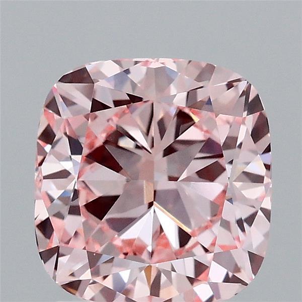 2.01 Carat Cushion Shaped, Ideal Cut, FANCY INTENSE PINK Color, VS1 Clarity, IGI Certified Lab Grown Diamond