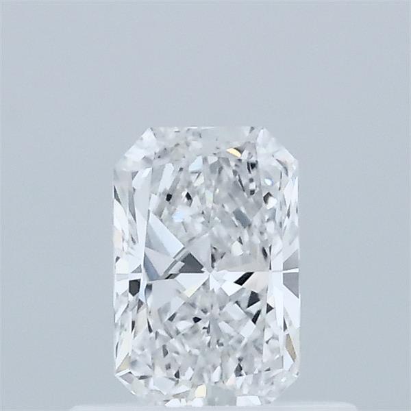 0.51 Carat Radiant Shaped, Excellent Cut, D Color, VVS2 Clarity, IGI Certified Lab Grown Diamond