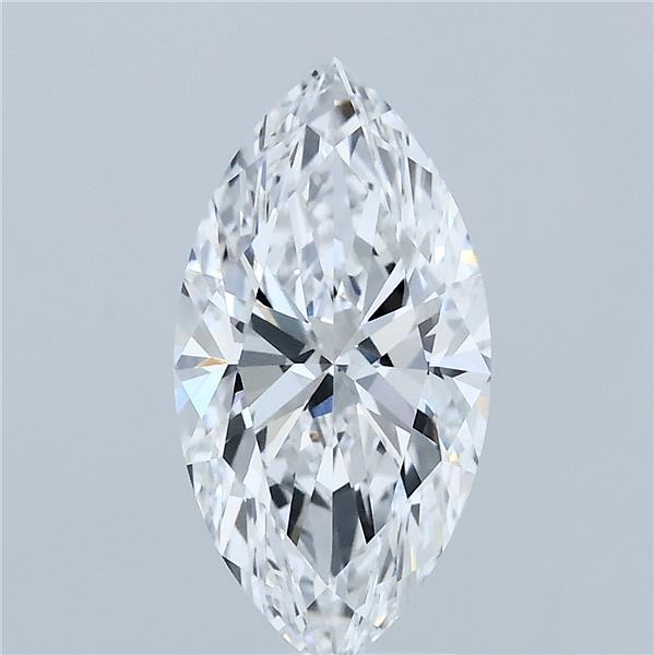 2.10 Carat Marquise Shaped, Ideal Cut, D Color, VVS1 Clarity, IGI Certified Lab Grown Diamond