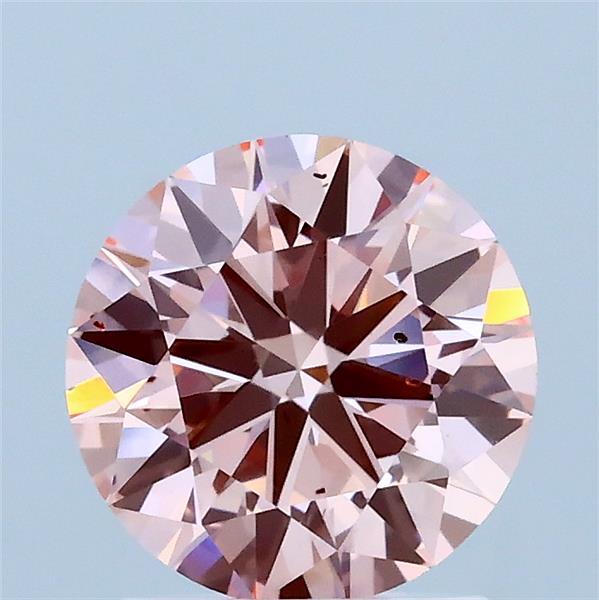 1.50 Carat Round Shaped, Excellent Cut, FANCY INTENSE PINK Color, VS2 Clarity, IGI Certified Lab Grown Diamond