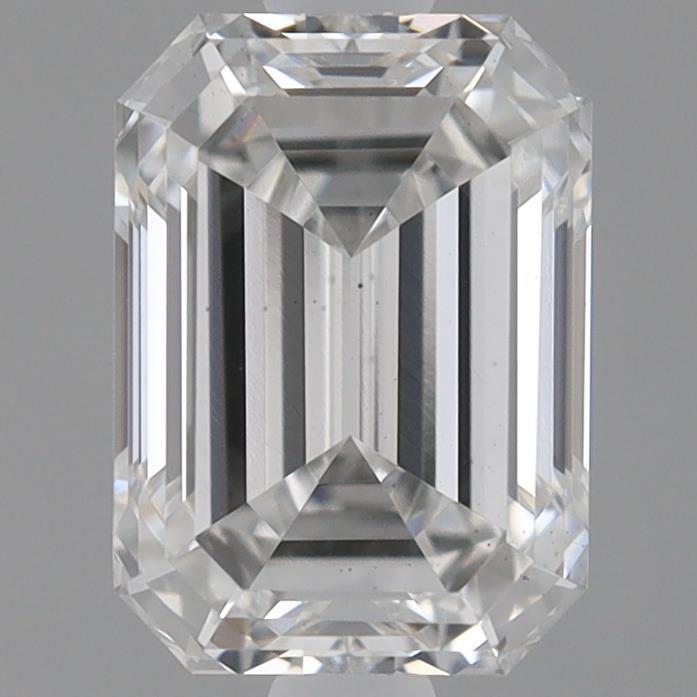 0.80 Carat Emerald Shaped, Ideal Cut, F Color, VS2 Clarity, IGI Certified Lab Grown Diamond