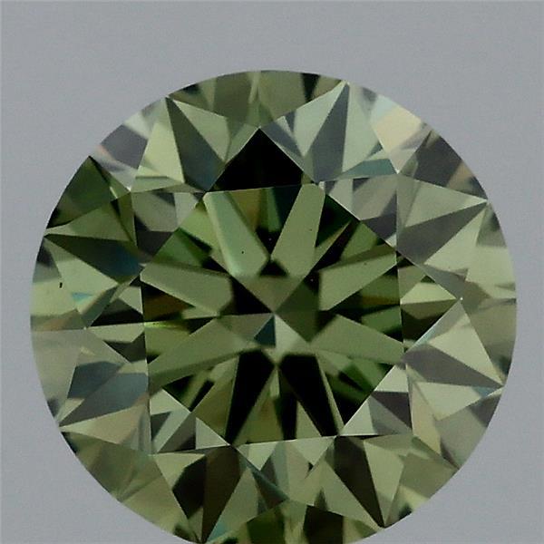 1.28 Carat Round Shaped, Excellent Cut, FANCY VIVID GREEN Color, VVS2 Clarity, IGI Certified Lab Grown Diamond