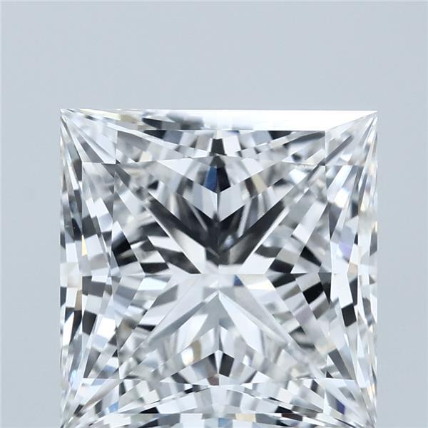 5.02 Carat Princess Shaped, Ideal Cut, E Color, VVS2 Clarity, IGI Certified Lab Grown Diamond