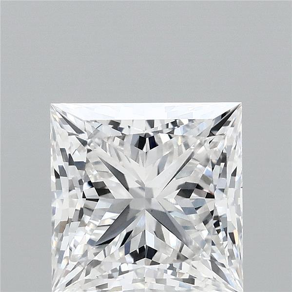 3.03 Carat Princess Shaped, Ideal Cut, E Color, VS1 Clarity, IGI Certified Lab Grown Diamond