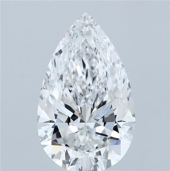 2.50 Carat Pear Shaped, Ideal Cut, E Color, VS1 Clarity, IGI Certified Lab Grown Diamond
