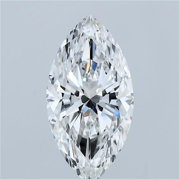 2.73 Carat Marquise Shaped, Excellent Cut, F Color, VVS2 Clarity, IGI Certified Lab Grown Diamond