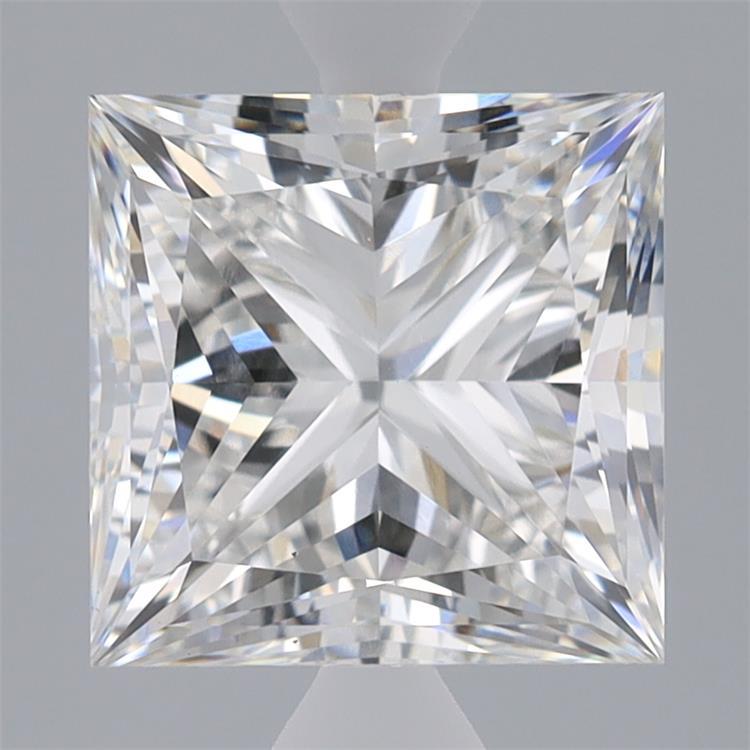 3.74 Carat Princess Shaped, Ideal Cut, F Color, VS1 Clarity, IGI Certified Lab Grown Diamond