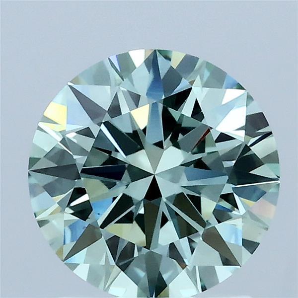 1.60 Carat Round Shaped, Ideal Cut, FANCY VIVID GREEN Color, VS1 Clarity, IGI Certified Lab Grown Diamond