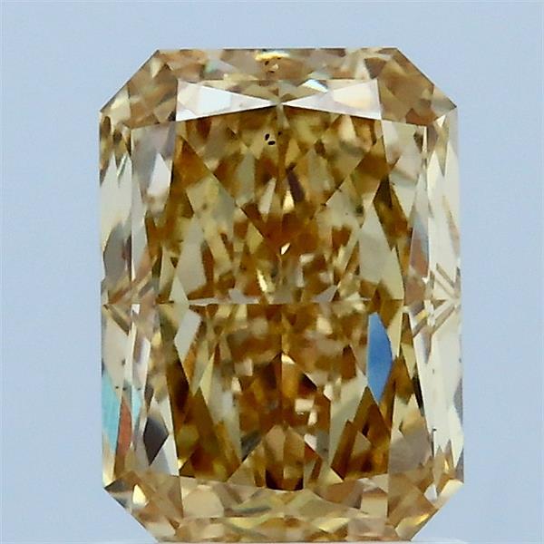 1.63 Carat Radiant Shaped, Excellent Cut, FANCY YELLOW Color, VS2 Clarity, IGI Certified Lab Grown Diamond
