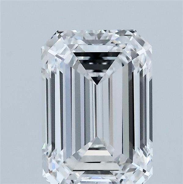 2.05 Carat Emerald Shaped, Ideal Cut, D Color, VVS2 Clarity, IGI Certified Lab Grown Diamond